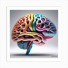 Human Brain 105 Art Print
