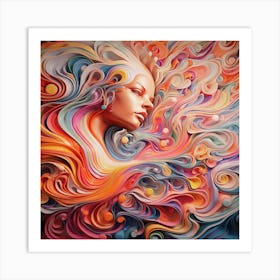 Abstract Of A Woman 25 Art Print
