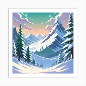 Winter Landscape 1 Art Print