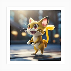 Pokemon Cat Art Print