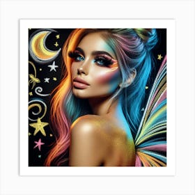 Colorful Fairy Art Print