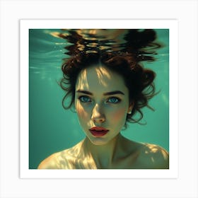 Underwater Portrait Art Print