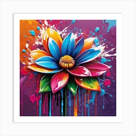 Colorful Flower 3 Art Print