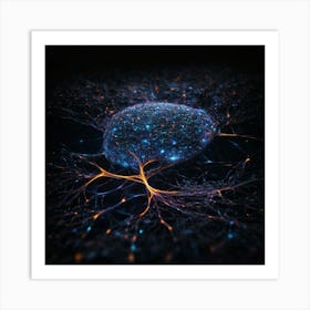 Neuron Stock Videos & Royalty-Free Footage Art Print