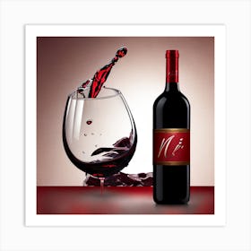 Red Wine Pouring 1 Art Print