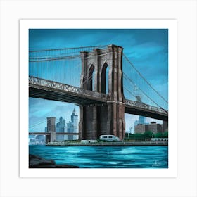 Brooklyn Bridge Art Illustration Otfvhmkasguknalu1afpgq Ztn4fuvgqbougaba1t6xtw Art Print