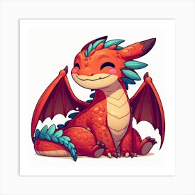 Whimsical Dragon 8 Art Print