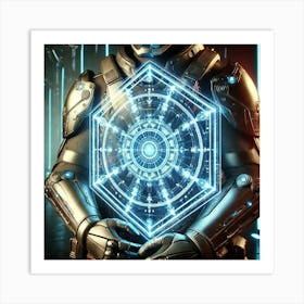 Converted Glowing Adaptive Energy Shield Art Print