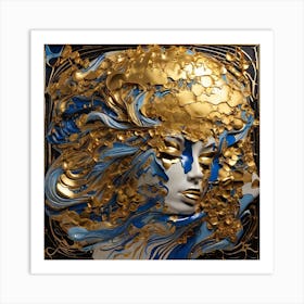 gold women Art Print