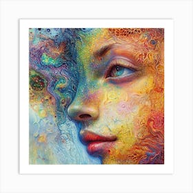 Woman'S Face 24 Art Print