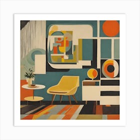 Abstrat Room 1 Art Print