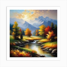 Autumn In The Mountains 33 Art Print