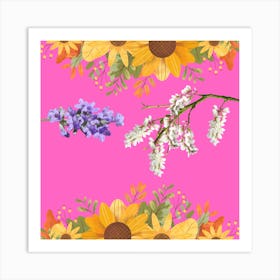 Flower art design Art Print