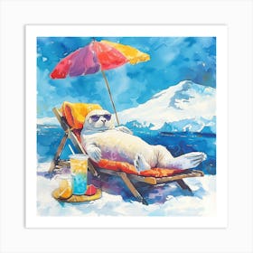 Hot Weddell Seals 2 Art Print