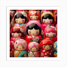 Asian Dolls 1 Art Print