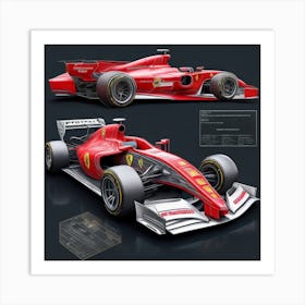 F1 Ferrari 2050 Futuristics Real Model Engin 1 Art Print