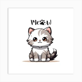 Cute Kitten Art Print