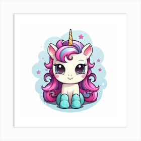 Cute Unicorn 224 Art Print