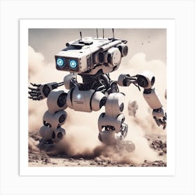 Robots In The Desert 6 Art Print