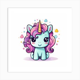 Cute Unicorn 327 Art Print