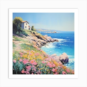 Glimmering Gardens by the Sea Art Print