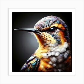 Kolibri Artwork Painting 28 Art Print