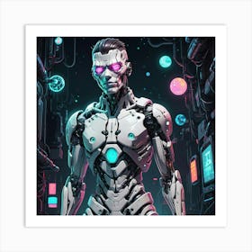 Futuristic Robot 1 Art Print