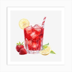 Strawberry Lemonade 11 Art Print