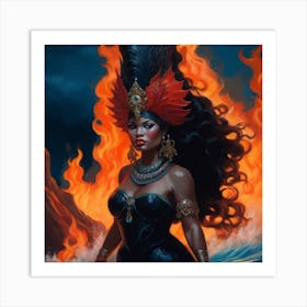 Fire Queen 2 Art Print