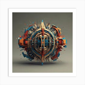 Abstract Sphere 1 Art Print