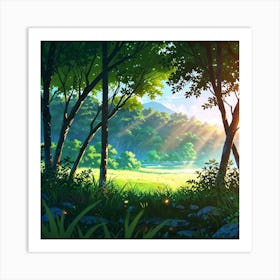 Forest Landscape Art Print