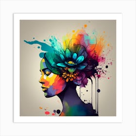 Portrait Of A Woman 6 Art Print