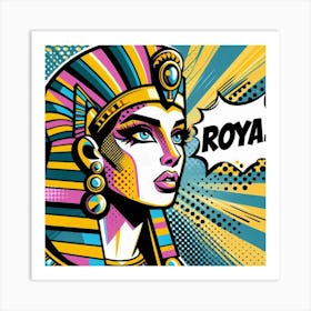 Pop Egyptian Queen Tiyenmaat Art Print