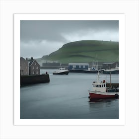 Fishing Boats In Ireland Art Print