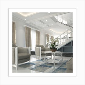 Modern Living Room 1 Art Print