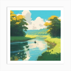 Landscape Painting 196 Art Print