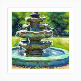 Water Fountain Art Print