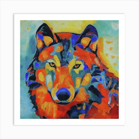 Wolf V Art Print