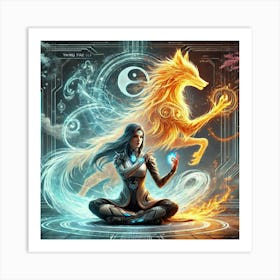 Zora Ashheart Spirit Communication Sci Fi 1 Art Print