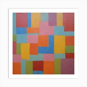 Abstract Squares 7 Art Print