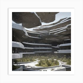 Futuristic City 26 Art Print