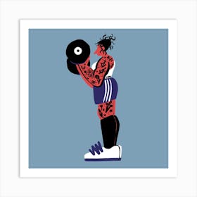 Athlete Square Art Print