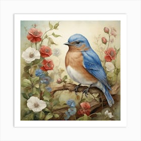 Bluebird 4 Art Print