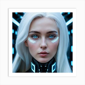 Futuristic Girl 36 Art Print