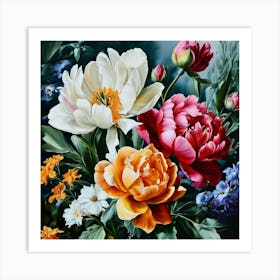 Peonies Art Print