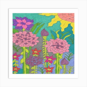 Flower Garden Art Print