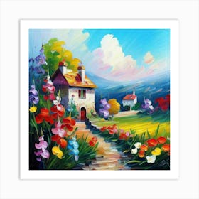 House In The Countryside Art Print