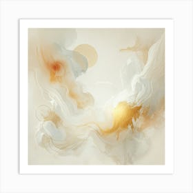 Whispers Of Warmth-Golden Hues Art Print