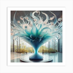 Chinese Glass Vase Art Print