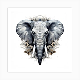 Elephant Series Artjuice By Csaba Fikker 022 Art Print